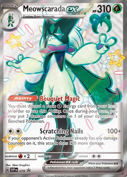 Shiny Meowscarada ex – SVP 008 (Full Art)